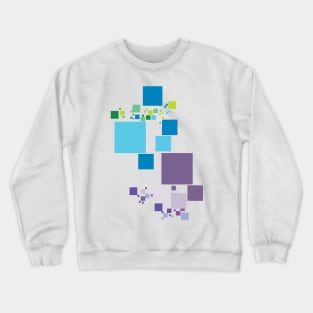 Multicolor Tiles in Motion Crewneck Sweatshirt